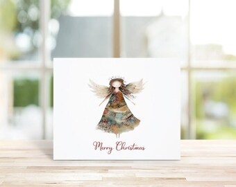 Angel Christmas Cards: Rustic Holiday Cards