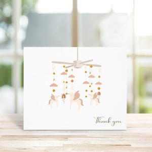 Cartes De Remerciement Pour Fête Prénatale, Petite Fille, Merci Pour Bébé, Bébé Bohème, Mots De Remerciement Bébé, Cartes De Remerciement Bébé, Fille, Nouveau Bébé, Licornes
