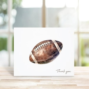 Cartes de remerciement, Cartes sur le thème du football, Cartes de remerciement football, Football, Soirée à thème football, Cartes de remerciement amusantes, Fait main
