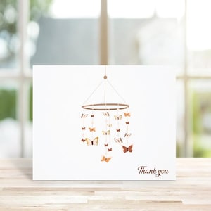 Cartes De Remerciement Pour Fête Prénatale, Petite Fille, Remerciements De Bébé, Bébé Bohème, Mots De Remerciement Bébé, Papillons, Papillon, Fille, Nouveau Bébé