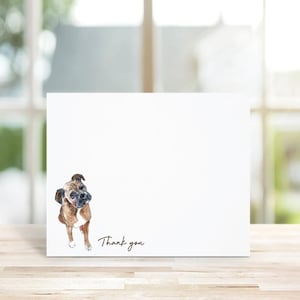 Cadeau race de chien boxer, amoureux des boxeurs, papeterie boxeur, cartes de correspondance personnalisées, cartes de correspondance chien, ensemble de papeterie, cadeau pour amoureux des chiens