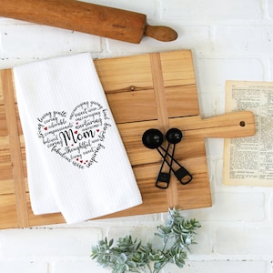 Mother&#39;s Day, Mother&#39;s Day Gift,  Kitchen Towel, Dish Towel, Gift For Her, Gift For Mom,  Tea Towel, Farmhouse Decor, Kitchen Towels