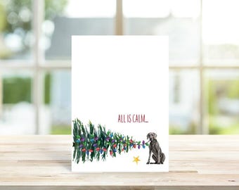 Weimaraners Christmas Cards