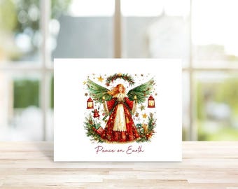 Christmas Cards, Angels, Christmas Angel, Holiday Cards, Rustic Christmas,  Angel Cards, Christmas Card Sets, Religious Christmas Cards