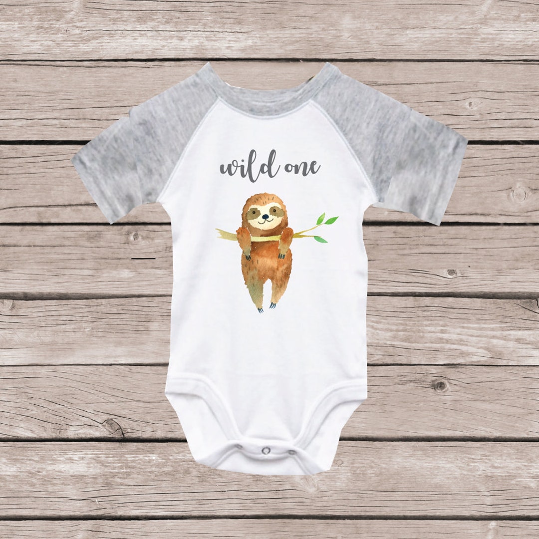 Boy's First Birthday Shirt First Birthday Outfit Sloth - Etsy