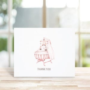 Lot de 10 - cartes de remerciement pour baby shower, non sexiste, bébé fille, merci de bébé, bébé bohème, notes de remerciement bébé, cartes de remerciement
