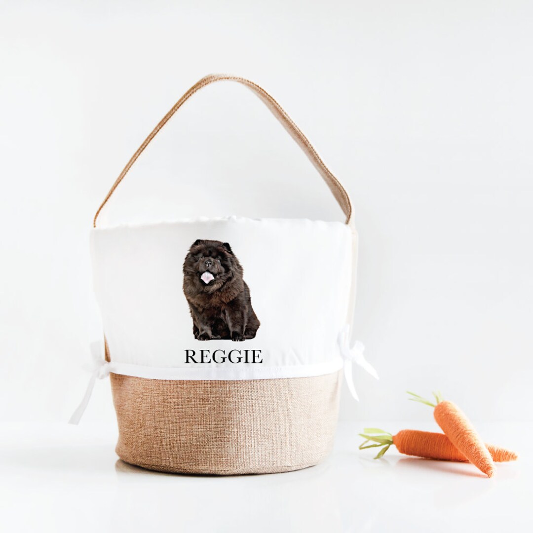 Chow Chow, Easter Basket, Easter Basket for Dog, Personalized Easter