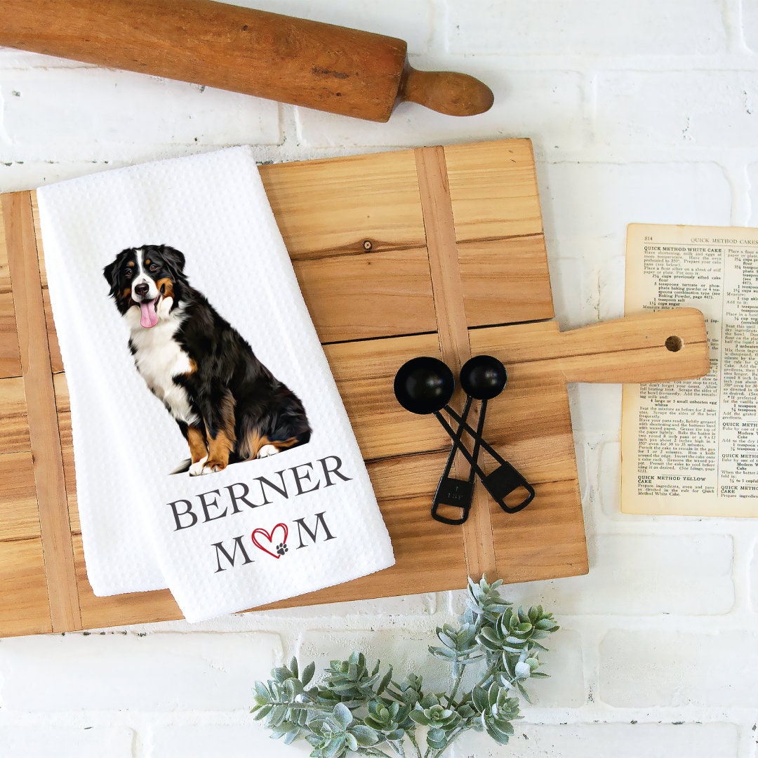 Bernese Mountain Dog, Tea Towel, Kitchen Towel, Dish Towel, Dog Dish Towels, Dog Lovers, Bernese