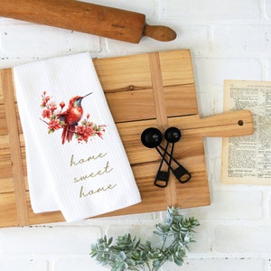 Hummingbird Towel, Hummingbird Dish Towel,  Kitchen Towel, Dish Towel, Bird Lovers, Dish Towels, Kitchen Towels, House Warming