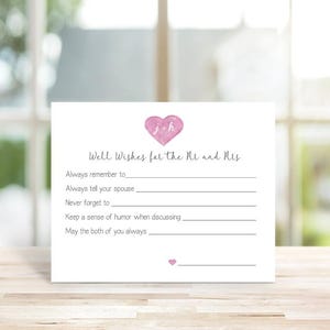 Set of 10 - Wedding Guestbook, Bridal Shower Activity, Bridal Shower, Well Wishes Cards, Wedding Advice Cards, Guestbook, Wedding, Advice