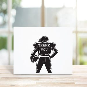 Cartes de remerciement, Cartes sur le thème du football, Cartes de remerciement football, Football, Soirée à thème football, Cartes de remerciement amusantes, Fait main