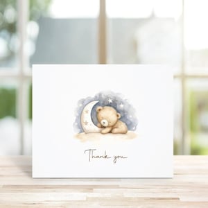 Cartes de remerciement pour baby shower, Sexe neutre, Lune, Merci de bébé, Bébé bohème, Mots de remerciement bébé, Cartes de remerciement bébé, Mobile