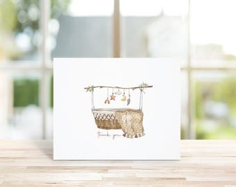 Baby Shower Thank You Cards, Gender Neutral, Recycled, Baby Thank Yous, Boho Baby, Thank You Notes Baby, Thank You Cards Baby, Girl, Boy