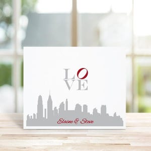 Wedding Thank You Cards, Love, Thank You Cards, Wedding, Philadelphia, Bridal Shower, Philadelphia Love Park, Affordable Weddings