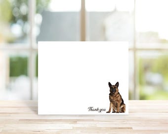 German Shepherd Breed Gift, German Shepherd Stationery, Personalized Note Cards, Dog Note Cards, Stationery, Dog Lover Gift, Loss of Dog