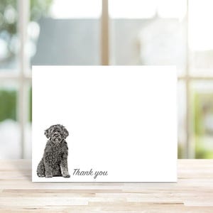 Chien d'eau portugais, Cartes de correspondance chien d'eau portugais, Cartes de correspondance, Papeterie, Papeterie pour chien, Cartes de correspondance personnalisées, Amoureux des chiens