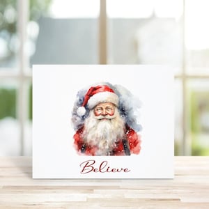 Santa Christmas Cards, Santa Claus, Christmas Cards, Holiday Cards, Santa, Christmas Card Sets, Traditional Santa, Believe