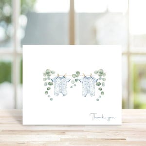 Cartes De Remerciement Bébé, Jumeaux, Bébé, Cartes De Remerciement Baby Shower, Corde À Linge, Shower De Bébé, Bébé Garçon Jumeaux, Jumeaux Garçons