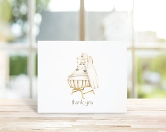 Baby Shower Thank You Cards, Gender Neutral, Recycled, Baby Thank Yous, Boho Baby, Thank You Notes Baby, Thank You Cards Baby, Girl, Boy