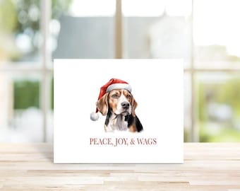 Dog Christmas Cards, Holiday Card Set, Dogs, Dog Stationery, Dog Cards, Christmas Cards Dogs, Pets, Beagle Christmas Cards