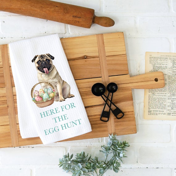 Pug Pugs Raza de perro Pug Toalla de te Toalla de cocina Toalla de plato Toallas de plato para perros Amantes de los perros Toalla Pug Toalla