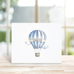 Cartes De Remerciement Pour Fête Prénatale, Petit Garçon, Remerciements De Bébé, Bébé Bohème, Montgolfières, Cartes De Remerciement, Petite Fille, Nouveau Bébé, Aquarelle