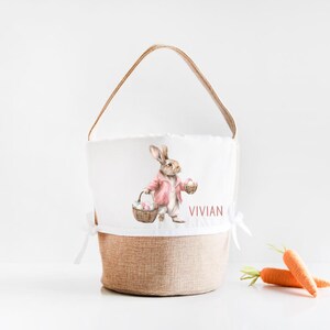 Easter Basket, Egg Hunt, Personalized Easter Basket, Easter Bag, For Child, For Baby, First Easter, Gift Basket for Easter, Girl