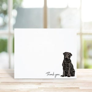 Cadeau race noire de laboratoire, Labrador retriever, papeterie Labrador retriever, cartes de correspondance personnalisées, cartes de correspondance pour chien, papeterie, cadeau pour amoureux des chiens