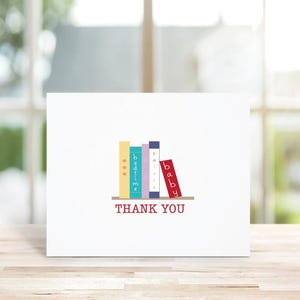 Apportez un livre, Apportez un livre, Cartes de remerciement, Cartes de remerciement, Book shower de bébé, Cartes de remerciement de bébé, Bébé, Livres
