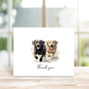 Yellow Lab, Chocolate Lab, Labrador Retriever, Yellow Labrador, Personalized Note Cards, Dog Note Cards, Stationery, Dog Lover Gift