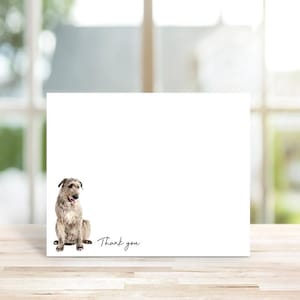 Irish Wolfhound Note Cards, Irish Wolfhound Sationery, Dog Stationery, Personalized Note Cards, Stationery Set, Dog Lover Gift