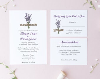 Wedding Invitations, Lavendar, Flowers, Outdoor Weddings, Invites, Wedding Invitations, Rustic Wedding Invitations, Affordable Wedding