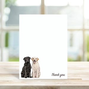 Black Lab Breed Gift, Labrador Retriever, Labrador Retriever Stationery, Thank You Notes, Thank You Cards, Yellow Lab, Black Lab