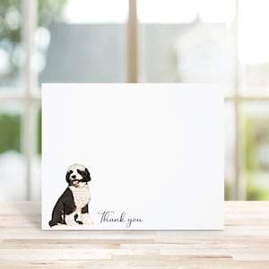 Chien d'eau portugais, Cartes de correspondance chien d'eau portugais, Cartes de correspondance, Papeterie, Papeterie pour chien, Cartes de correspondance personnalisées, Amoureux des chiens