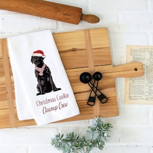 Black Lab, Tea Towel, Kitchen Towel, Christmas Dish Towel, Dog Dish Towels, Dog Lovers, Farmhouse Decor, Kitchen Towels, House Warming