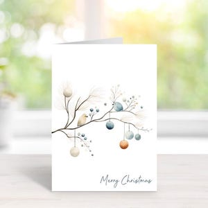 Cartes de Noël, Cartes de Noël Oiseaux, Cartes de Noël, Cartes de vœux, Oiseaux, Noël, Aquarelle, Fait main, Décorations de Noël