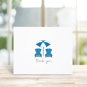 Cartes De Remerciement Pour Mariage, Mariages Sur La Plage, Cartes Pour Shower De Mariée, Shower De Mariée, Cartes De Remerciement, Mariages À Destination, Cartes Chaise De Plage