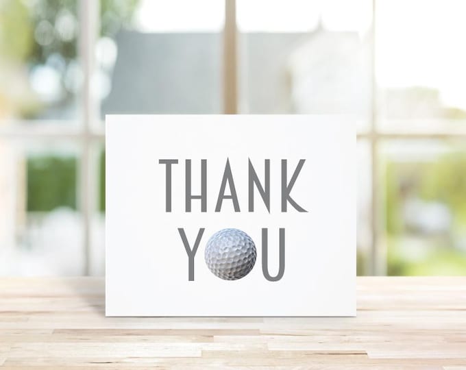 Golf Thank You Cards