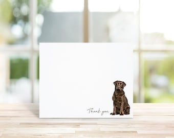 Chocolate Lab Note Cards