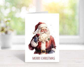 Santa Christmas Cards, Santa Claus, Christmas Cards, Holiday Cards, Santa, Christmas Card Sets, Traditional Santa, Rustic Christmas