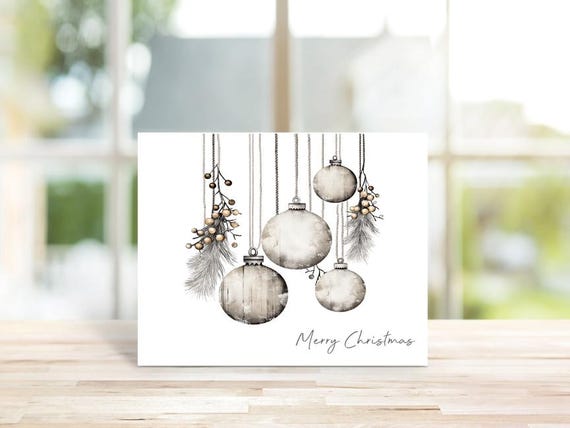 Christmas Cards, Christmas Tree, Watercolor Christmas Cards, Holiday Cards, Handmade, Rustic Christmas, Watercolor, Vintage, Christmas
