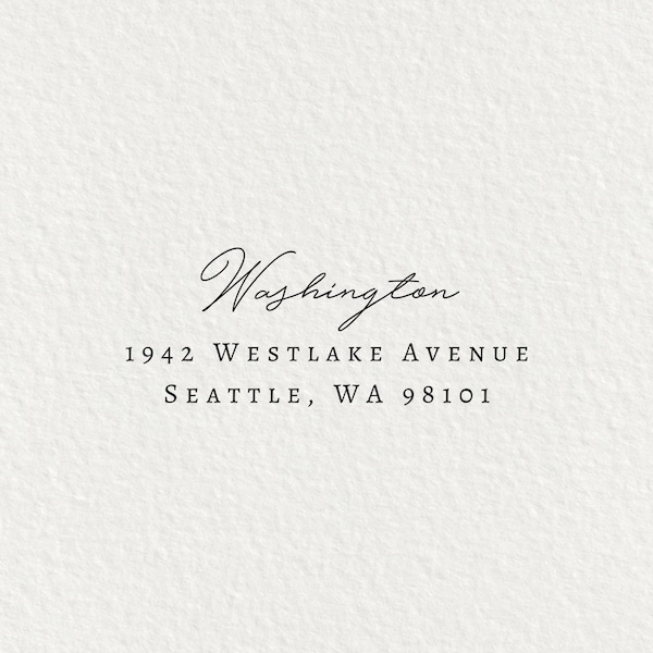 Self Inking Return Address Stamp, Custom Stamp, Personalized Stamp, Wood Stamp, Housewarming Gift, Self Inking Address | #68