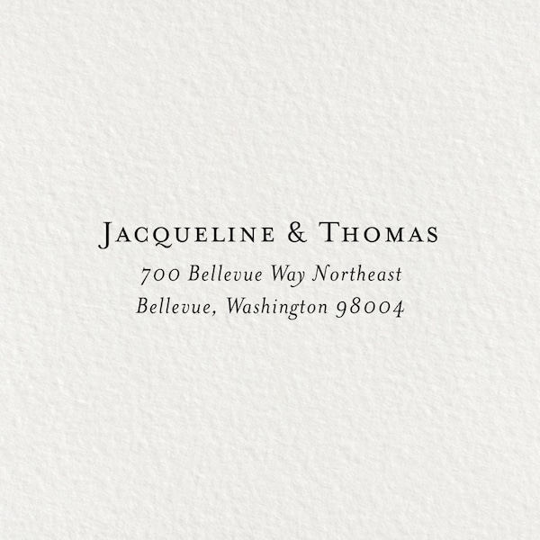 Return Address Stamp, Self Inking Address Stamp, Modern Stamp, Custom Stamp, Personalized Stamp, Wood Stamp, Family Stamp | #94B