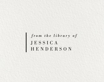 May include: Black and white text on a white background that reads "from the library of JESSICA HENDERSON".