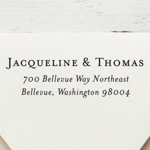 Return Address Stamp Self Inking Address Stamp Custom Return Etsy