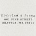 Return Address Stamp, Self-Inking Address Stamp, Custom Stamp, Personalized Stamp, Typewriter Stamp, Wedding Stamp, Wood Stamp - Style #48