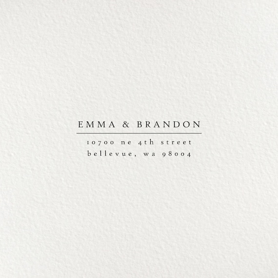 Return Address Stamp, Self Inking Address Stamp, Modern Stamp, Custom Stamp, Personalized Stamp, Wood Stamp, Family Stamp | #136