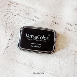 Versacolor Pigment Ink Pad - Ink Stamp Pad for Wood Stamps, Rubber Stamp Pad, Archival Ink