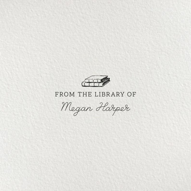 Book Stamp Library Stamp Self Inking Stamp Gifts for Book Etsy