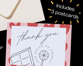 Galentine's Day Postkarten | 3er Set | Wertschätzung 2026 | Digitaler Download